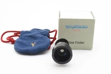 [Unused in Box Case] Voigtlander 28mm Metal View Finder  M Black From Japan 18