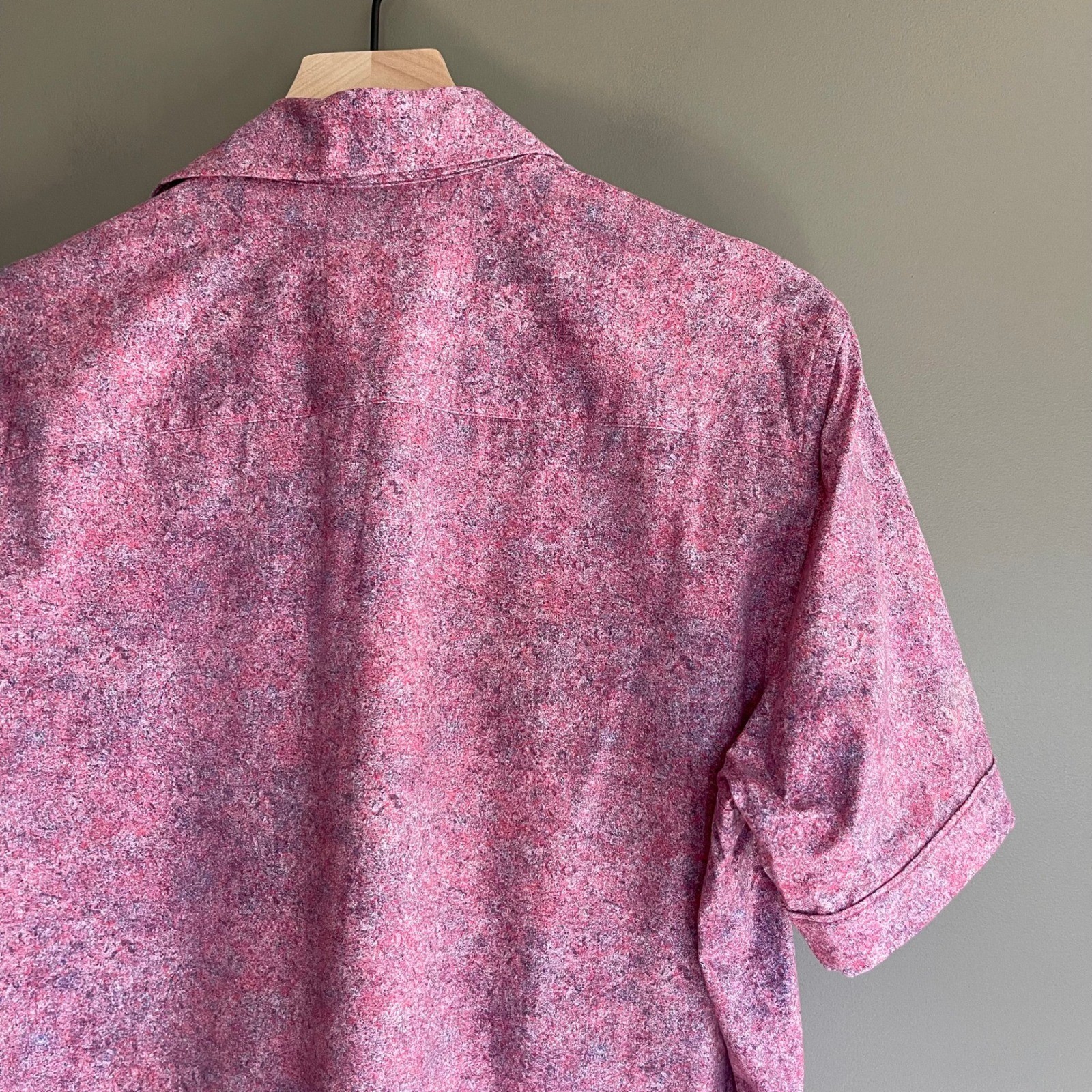 Bugatchi OoohCotton Tech Ruby Print Short Sleeve … - image 11
