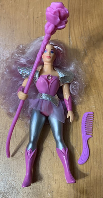 Vintage She Ra Glimmer Princess Of Power Pink W/staff & Comb