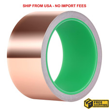 Copper Foil Tape with Conductive Adhesive for Guitar  EMI Shielding 2 x 33 
