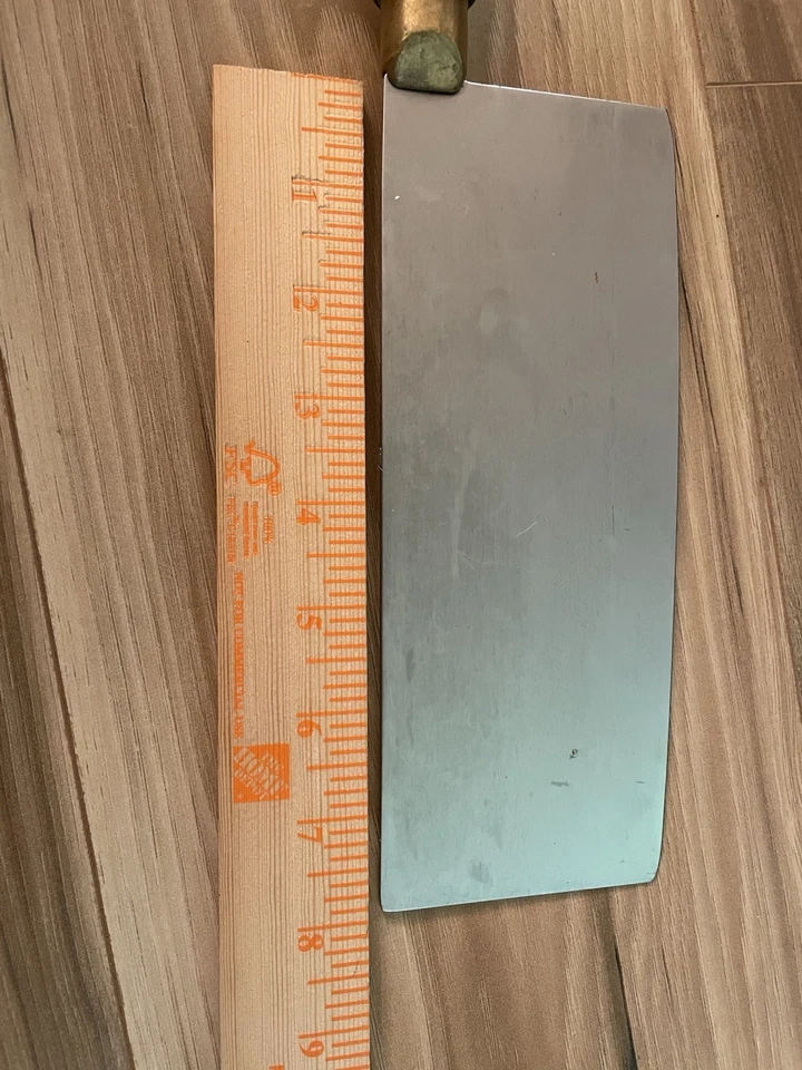 Dexter Vintage 8 pulgadas Cuchillo de carnicero asiático mango de madera acero al carbono Foto 4 de 4