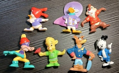 7 - 1991-92 - Disney Kellogg's - 1.5 to 2 inch PVC Figurines Figures - Vintage 