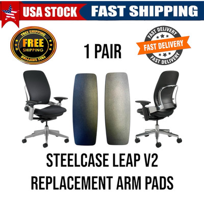  1 Pair Steelcase Leap V2 Replacement Arm Pads 1 Pair 