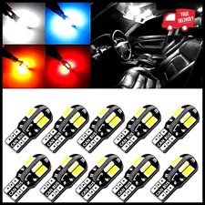 1020x T10 W5w 194 168 Led Bulbs Canbus 8smd 6000k Interior Dome Map Light 12v 1020x T10 W5w 194 168 Led Bulbs Canbus 8smd 6000k Interior Dome Map Light 12v
