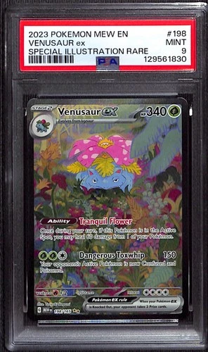 Pokemon SV 151 Venusaur ex #198/165 PSA 9 Special Illustration Rare SIR