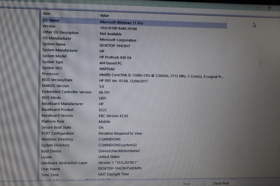 Cheap Bargain HP Probook 430 G4, 8GB ram,32ssd+ 500GB HDD, i5-7th GEN - Image 2 of 4