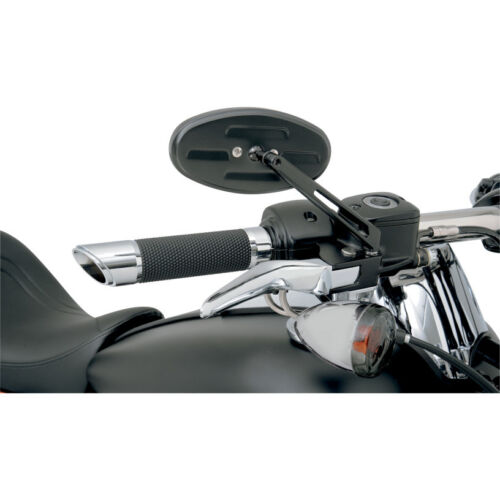 Espejo retrovisor negro Ness Stealth 2 zafiro azul para Harley-Davidson - Imagen 2 de 4