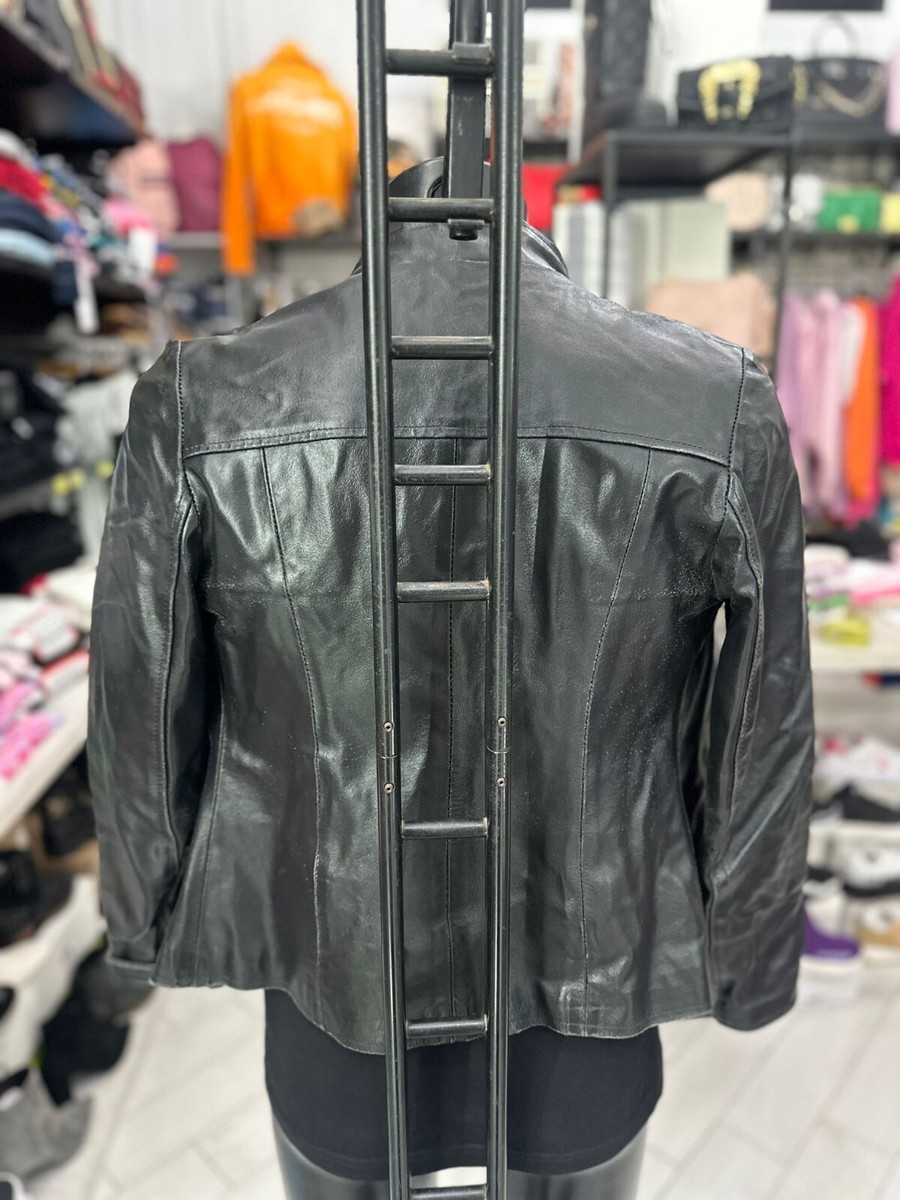 Leather Jacket Used Men Size 44 Black LLV64 | eBay Leather Jacket Used Men Size 44 Black LLV64 | eBay
