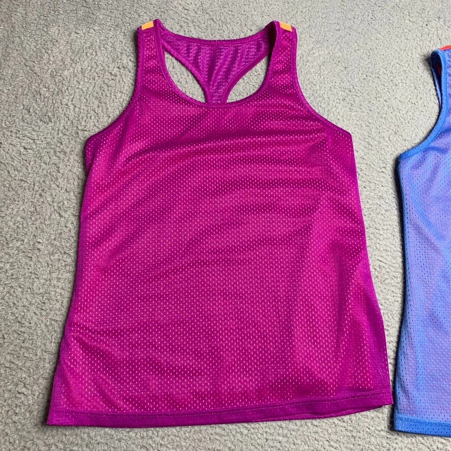 Camiseta sin mangas Danskin Now Activewear azul púrpura para mujer lote mediano de 2 Foto 2 de 4