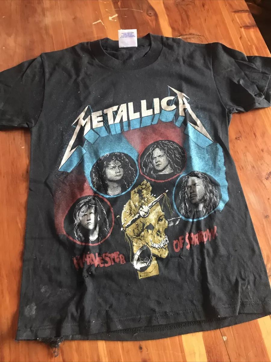 Om indstilling krise Tal til VINTAGE ORIGINAL 1988 METALLICA &#034;HARVESTER OF SORROW&#034; CONCERT T- SHIRT | eBay