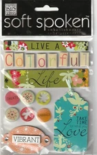 Soft Spoken 3D Fresh Botanicals COLORFUL LIFE Theme 95782 Fast FREE Ship!