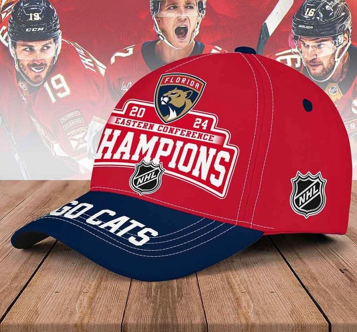 Eastern Conference Champions 2024 Florida Panthers Go Cats Baseball Cap