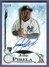 JOSE PIRELA 2015 Topps Five Star GOLD #/50 AUTO on card AUTOGRAPH rookie Yankees. rookie card picture