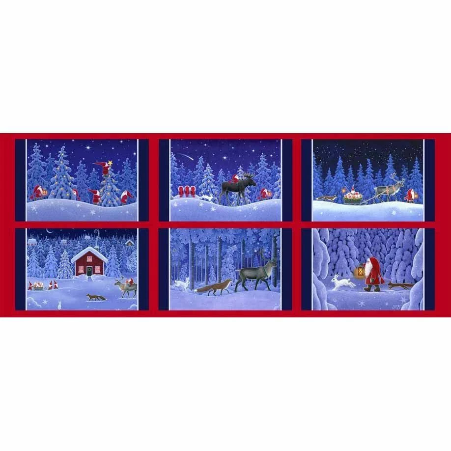 LEWIS AND IRENE Keep Believing Christmas Placemats 100% Cotton Quilting Panel Fabric