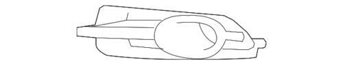 Rejilla exterior inferior del lado del pasajero para Buick LaCrosse 2010-2013 (N/P 20859110)