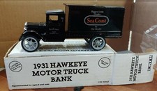 Ertl 3736 1:34 "Seacoast " 1931 Hawkeye Truck Bank, NIB 15o 