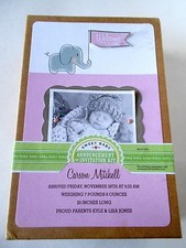 Baby Girl Birth Announcements or Invitation Kit-- Set of 20
