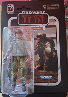 Star Wars Figur- Hasbro Black Series 40th Anniversary Rebel Commando ROTJ