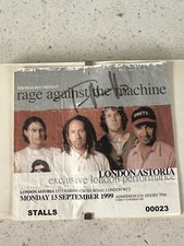 tom morello rage against the machine rare ticket 1999 signed autograph original 