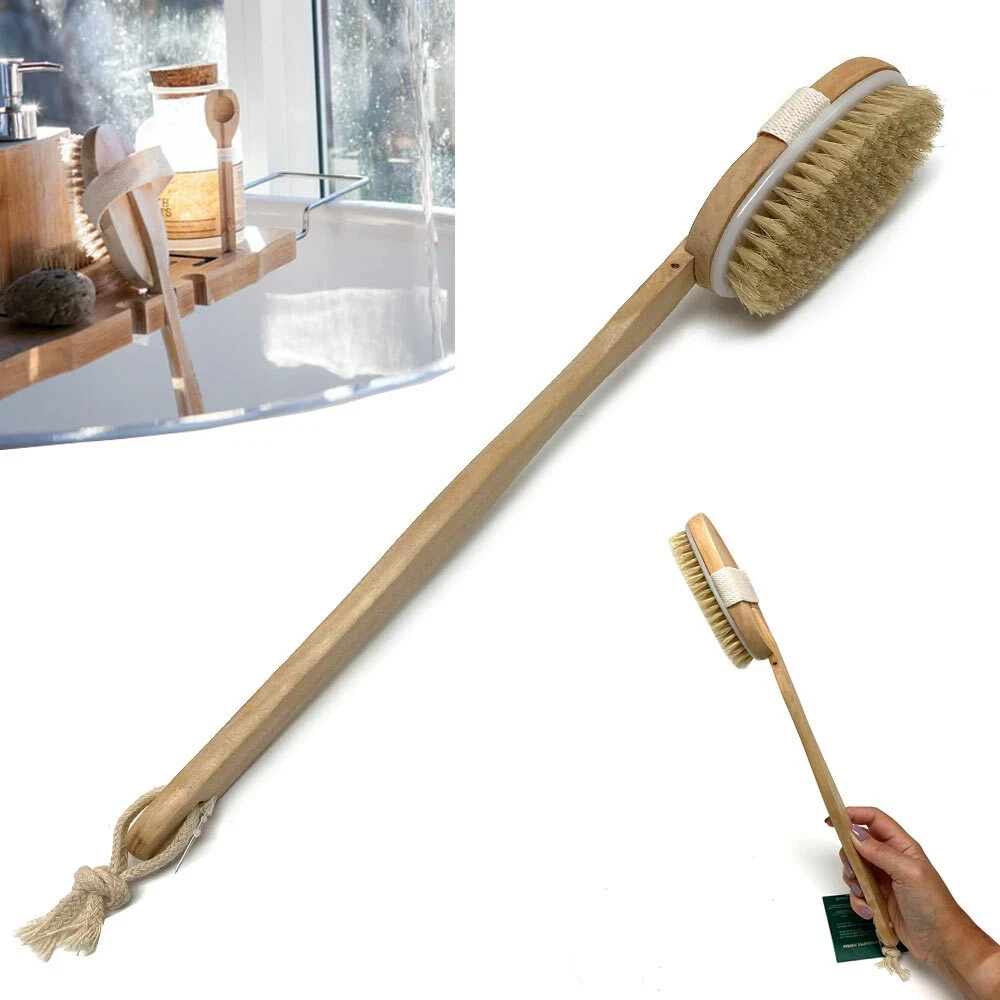 Natural bristle scrub sale brush