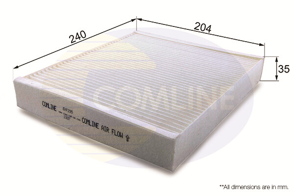 COMLINE EKF295 Filter, interior air for ,CADILLAC,CHEVROLET,OPEL,SAAB,VAUXHALL