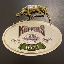 K&uuml;ppers Wie&szlig; Zapfhahnschild Werbeschild