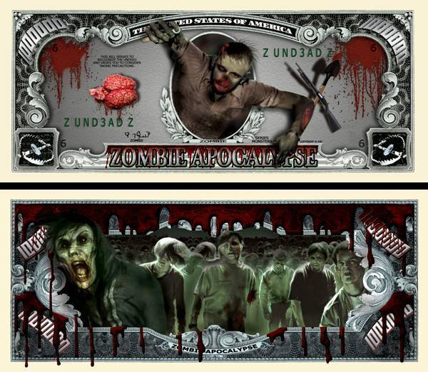 OUR ZOMBIE APOCALYPSE BILL (FREE PROTECTIVE SLEEVE)