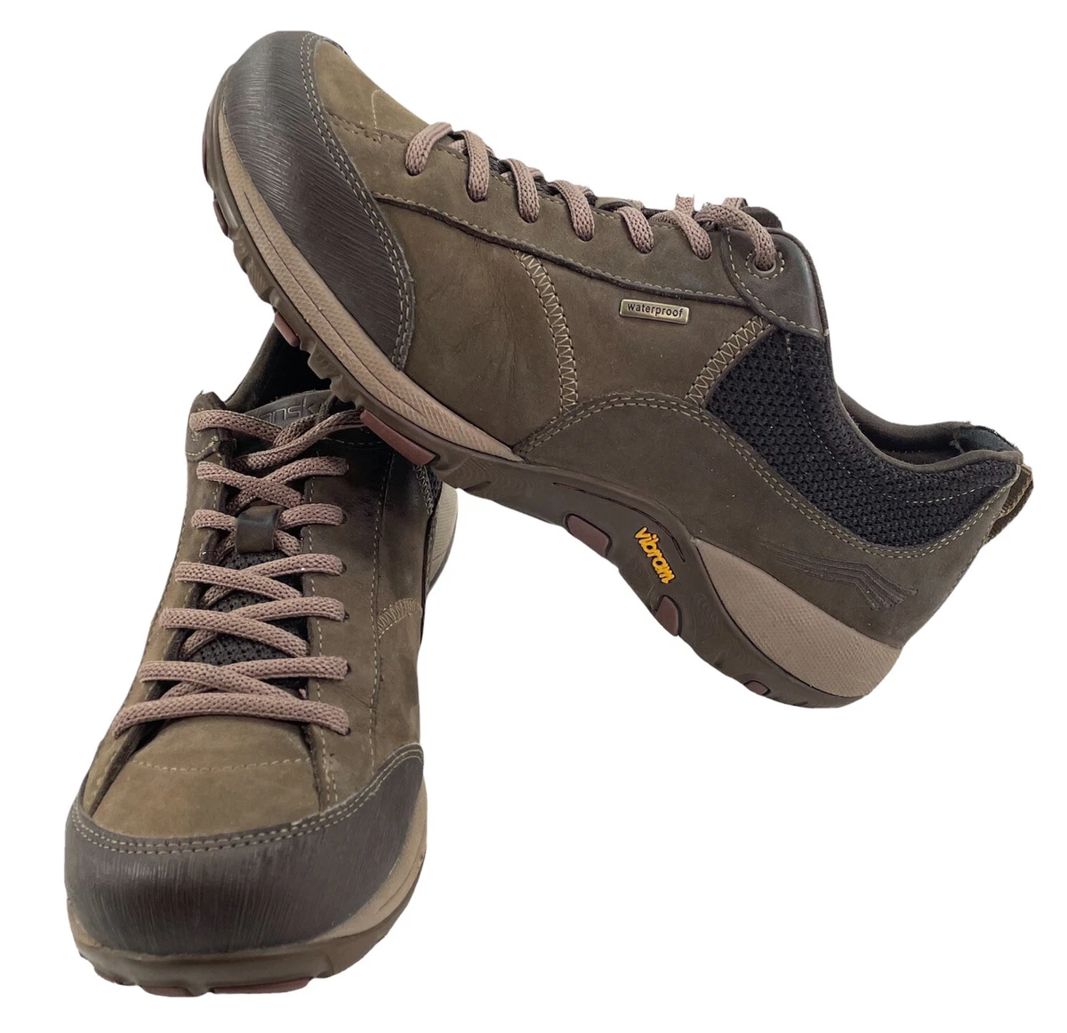 Dansko Paisley Nubuck Womens Brown Waterproof Vibram Hiking Shoes