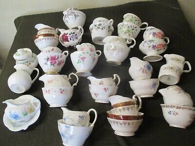 Buy LOVELY SELECTION OF MISMATCH CHINA,CUPS,SAUCERS, PLATES, MILK+SUGARS, PLATES