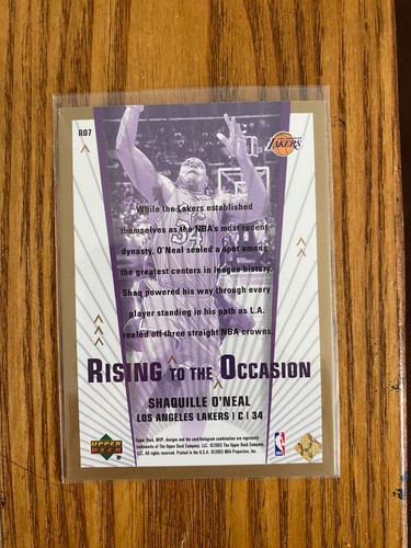 Shaquille O'Neal 2003-04 Upper Deck MVP Rising to the Occasion #R07 Lakers HOF - Picture 2 of 2