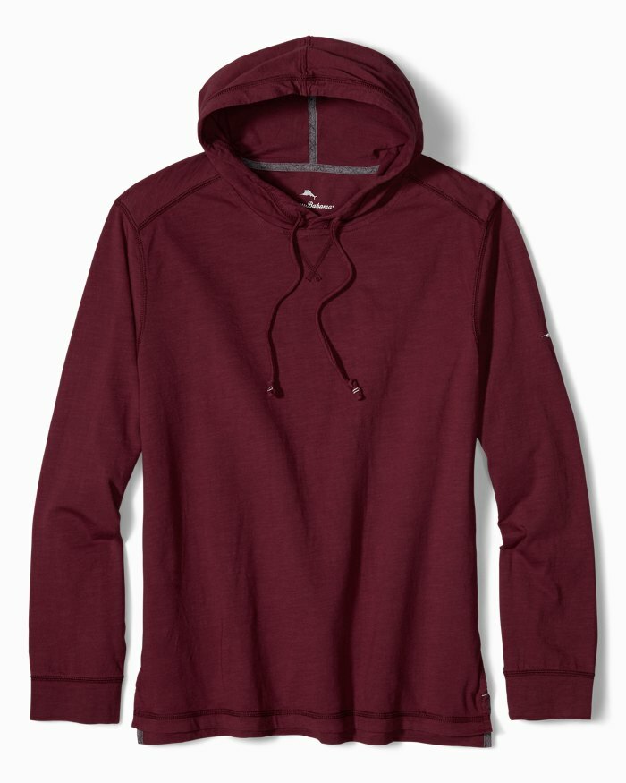 Мужская толстовка Tommy Bahama T221291 Bali Coast с капюшоном темно-бордового цвета Berry M 17990₽