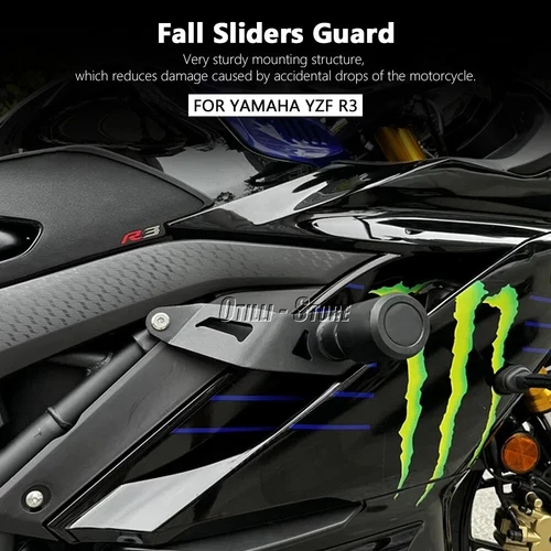 Motorcycle Frame Sliders Crash Protector For Yamaha YZF-R3 YZFR3 2019-2024 2025 - Picture 4 of 11