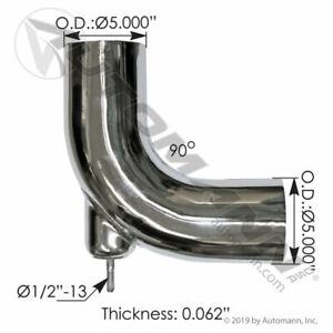 Outlaw Customs Freightliner Century Columbia chrome exhaust elbow A04