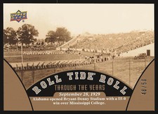 2012 Upper Deck University of Alabama Football Cards Checklist 29