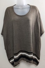 Poncho/Shawl Sweater S/M By Croft And Barrow Oversized Fit Brown