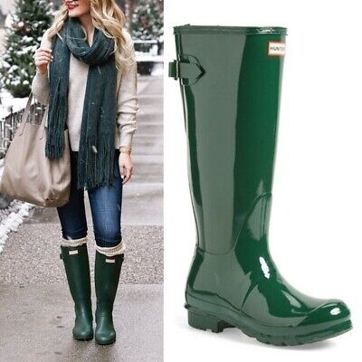 hunter boots green