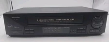 Vintage Sharp VC-H810U VHS VCR 4 head. Tested, No Remote