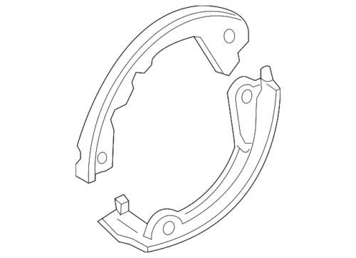 Zapatas de freno de estacionamiento para Ford (P/N FR3Z-2648-A)