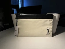YSL Beauty Canvas Pouch - Black