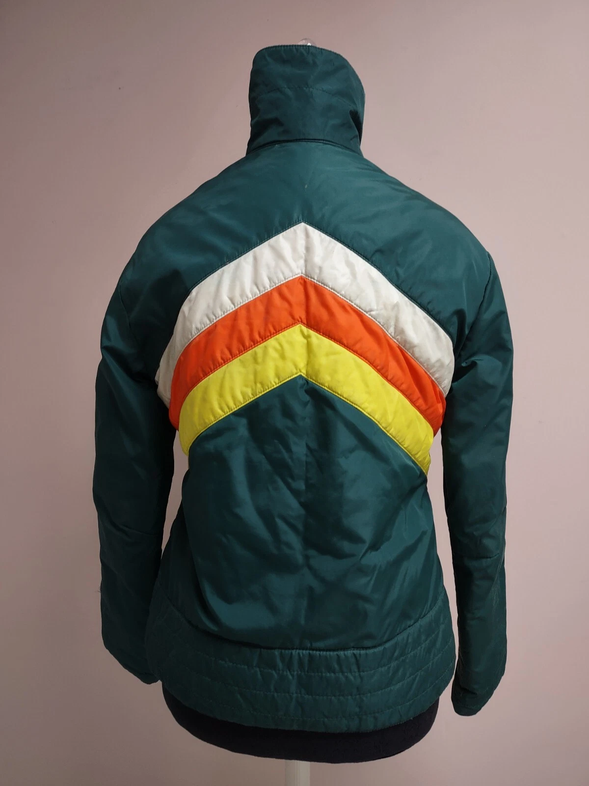 Vintage Alpine Down By Anton Zanus Quilted Down Puffer Jacket Made in USA Retro