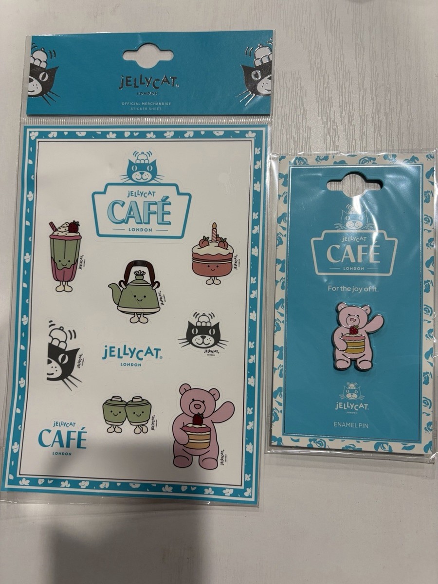 Jellycat Shanghai Exclusive Leola Bear with Strawberry Cake Pin