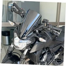 Motorcycle 13" Windshield Deflector with Mounting Bracket for Z650 Z Dark Smoke