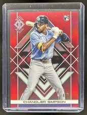 2025 Topps Transcendent Chandler Simpson Icons Chrome RC Red Refractor #/5