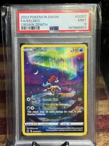 The Pokémon Company Pokémon TCG Keldeo GG07/GG70 Crown Zenith PSA 9 2023