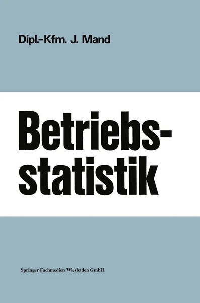 Josef Mand | Betriebsstatistik | Taschenbuch | Deutsch | 84 S. | Gabler Verlag-image