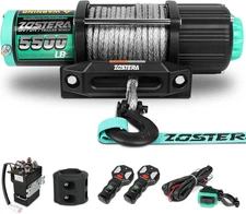 Electric Boat Trailer Winch 12V, Waterproof Winch with 2 Wireless Remotes &Wire