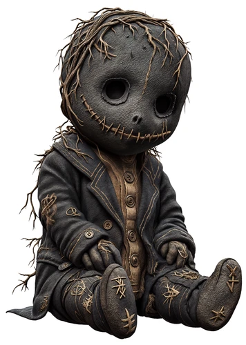 Voodoo Doll Black Magic Rituals Self Adhesive Sticker