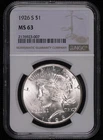 1926 S Peace Silver Dollar NGC MS-63