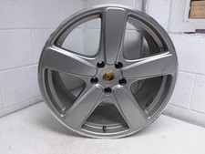 Wheel 21x10 Alloy 5 Double Spoke Fits 11-18 Porsche Cayenne 891161 Wheel 21x10 Alloy 5 Double Spoke Fits 11-18 Porsche Cayenne 891161