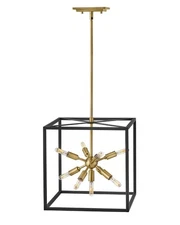 Hinkley Lighting - Aros - 9 Light Small Pendant In Transitional and Modern and